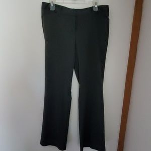 Pinstripe gray dress pants